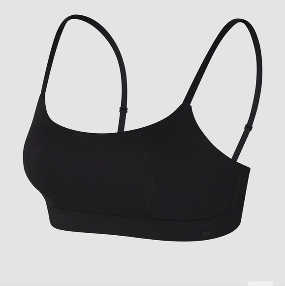 NWT Savage X Fenty Cotton Essentials Scoop-Neck Bralette in caviar Size Med - Picture 4 of 5